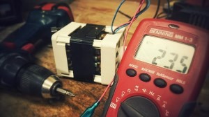 electrician installing energy saving meter in Woburn MA